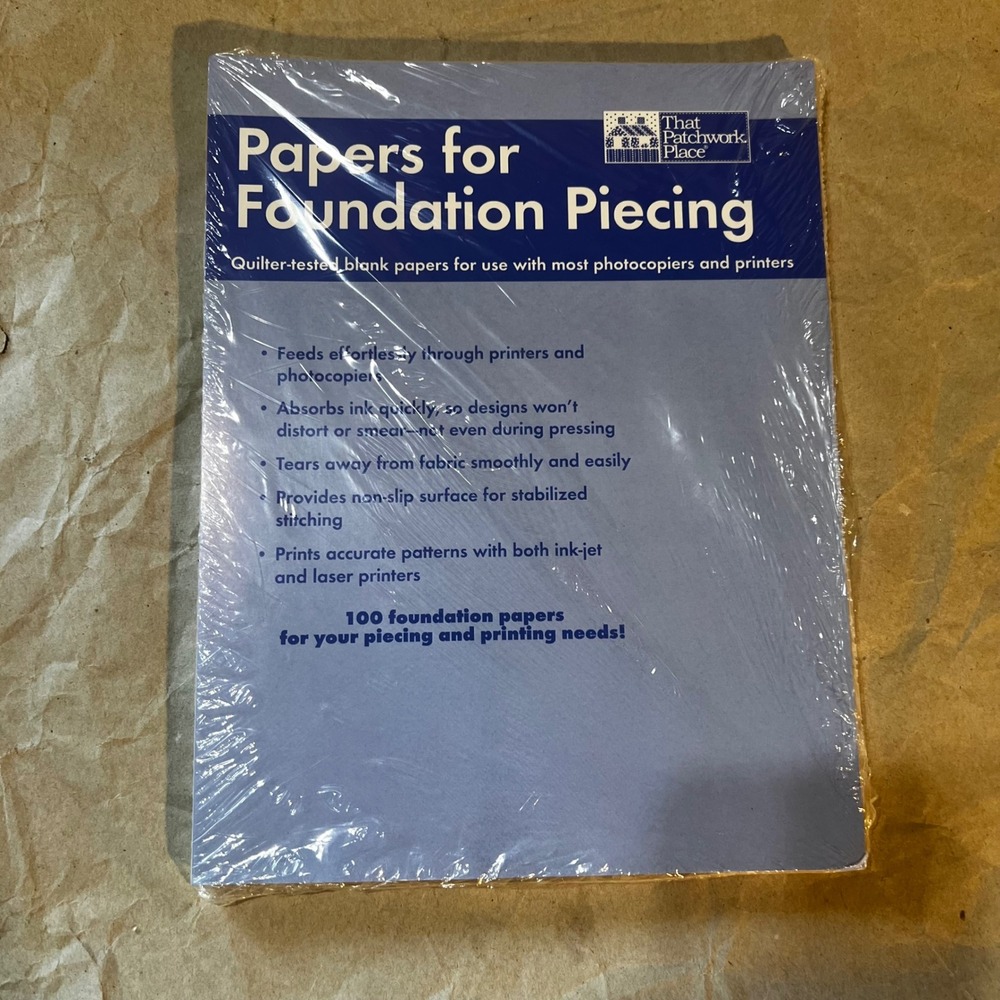 That Patchwork Place 100ct Papers for Foundation Piecing White Printer Friendly